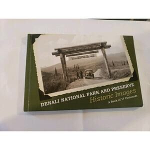 Denali National park Preserve Mount McKinley Postcard Book Lot Of 17 Alaska USA